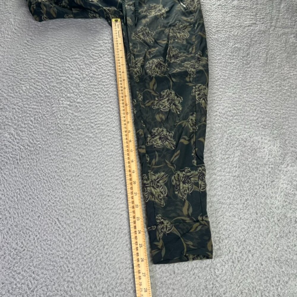 Athleta Trekkie North Joggers Womens 2 Green Floral Printed Athletic Casual - Picture 4 of 8